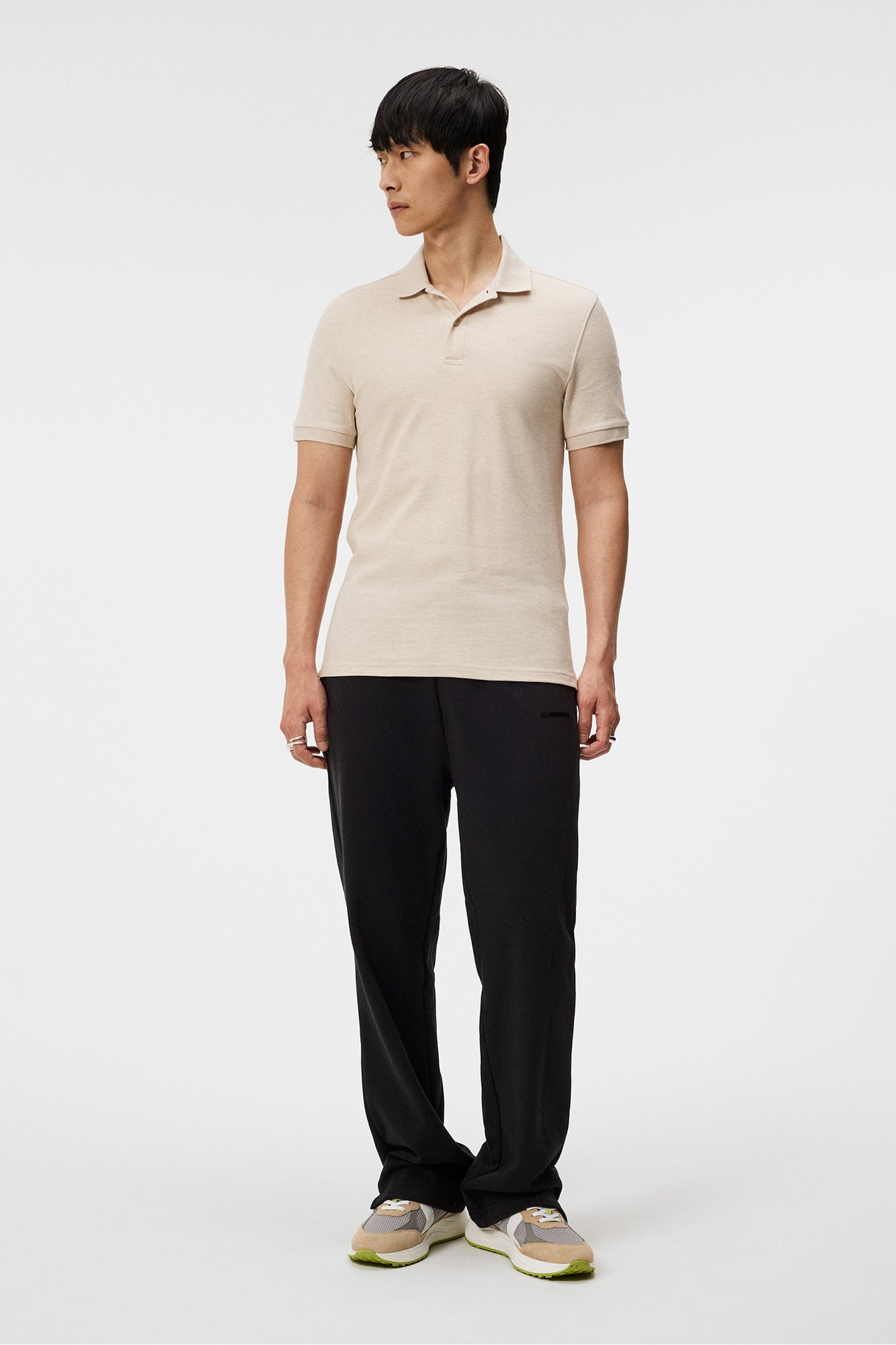 Men | Troy Polo Shirt | Elange | Moonbeam Melange