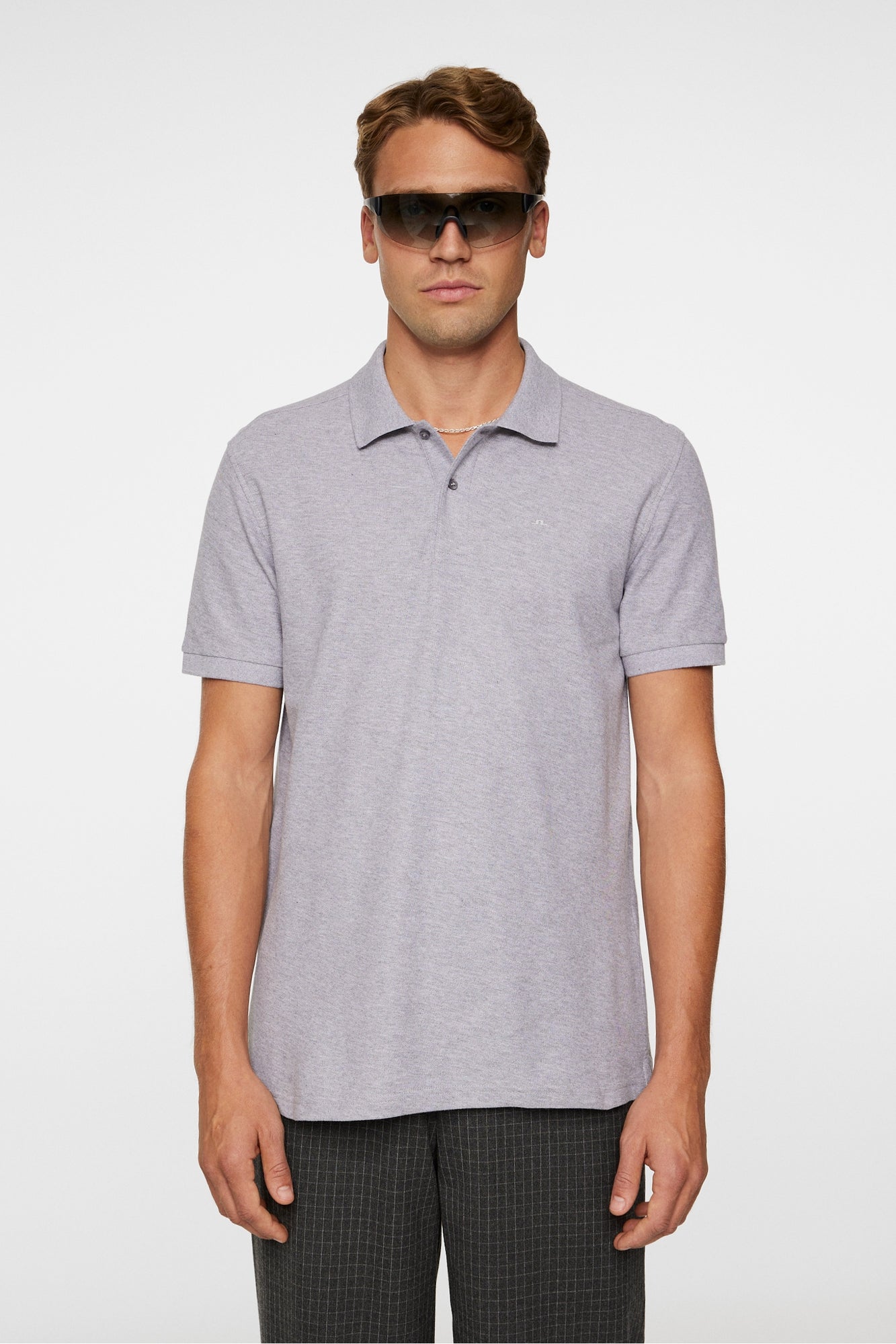 Men | Troy Polo Shirt Seasonal Pique | Mid Grey Melange