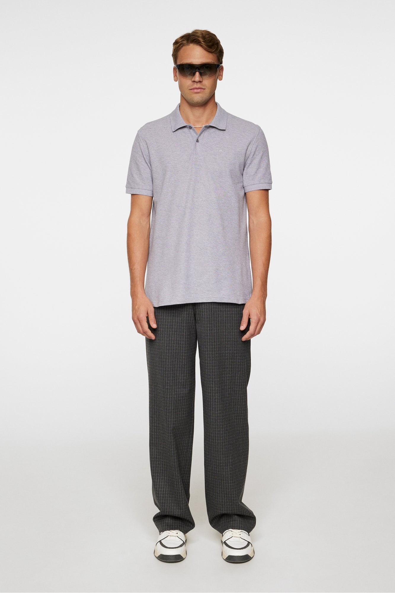 Men | Troy Polo Shirt Seasonal Pique | Mid Grey Melange