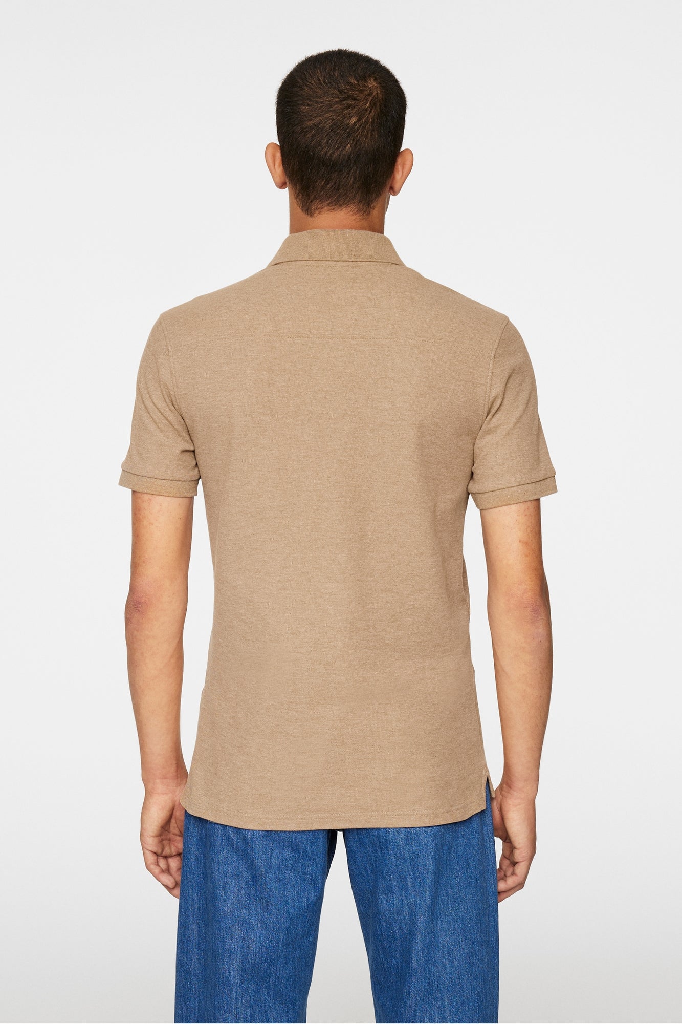 Men | Troy Polo Shirt Seasonal Pique | Tiger Brown Melange