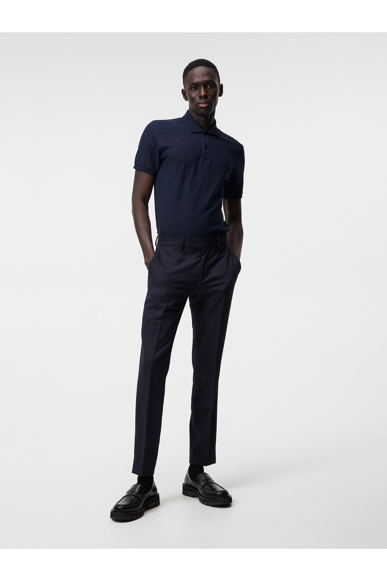 Men | Troy St Pique Polo Shirt | JL Navy