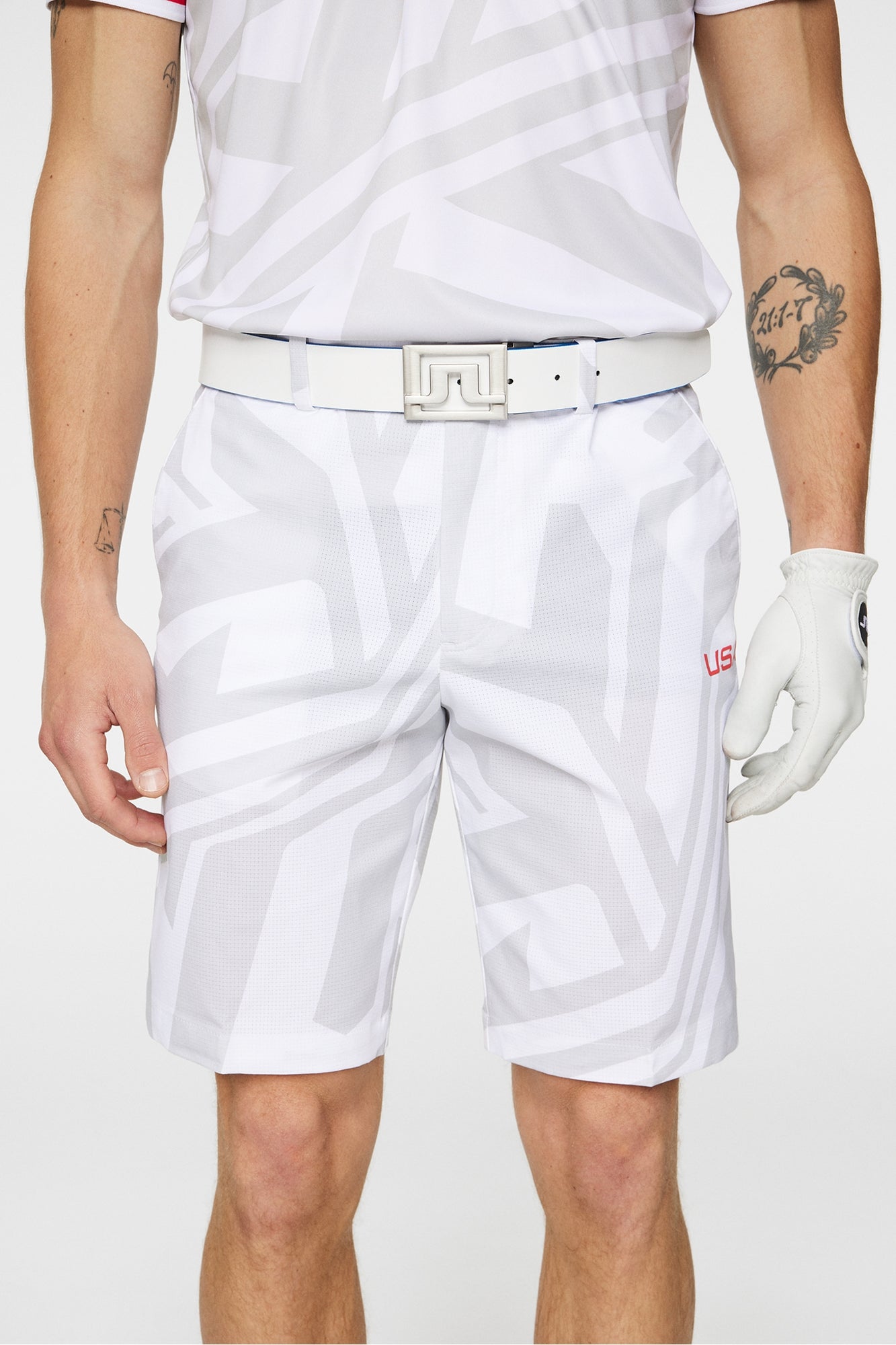 Men | Vent Shorts Print | Us Golf White
