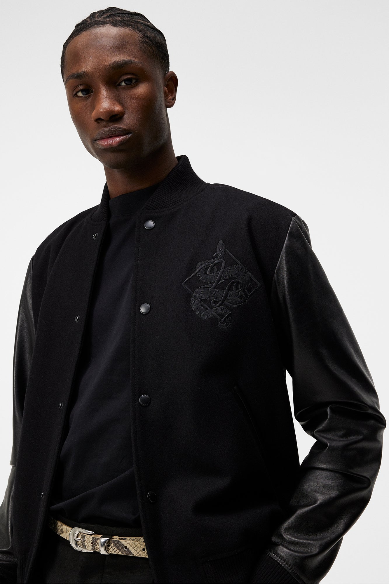 Men | Vince Varsity Jacket | Black