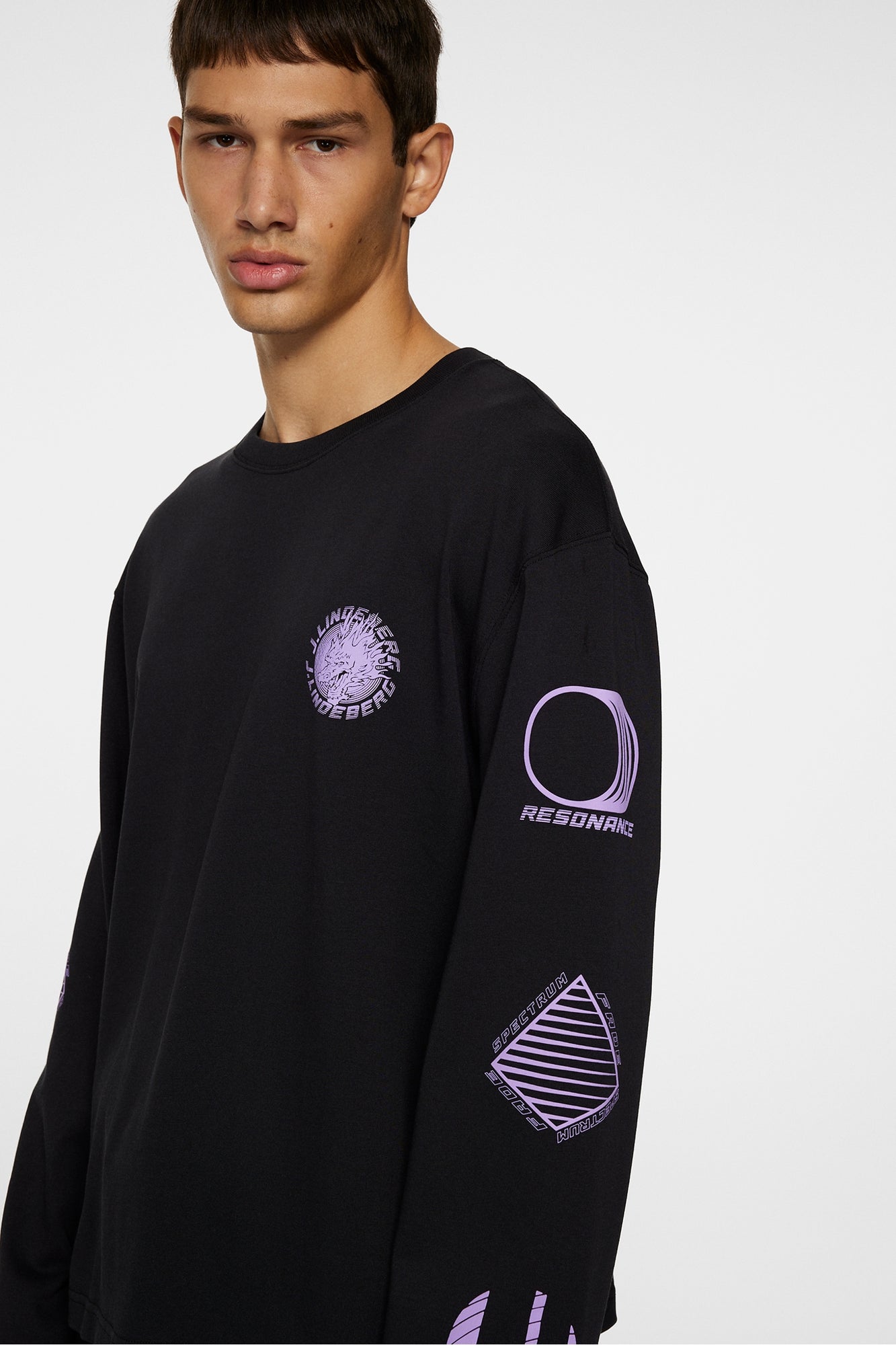 Men | Walsh Ls Print T-Shirt | Black