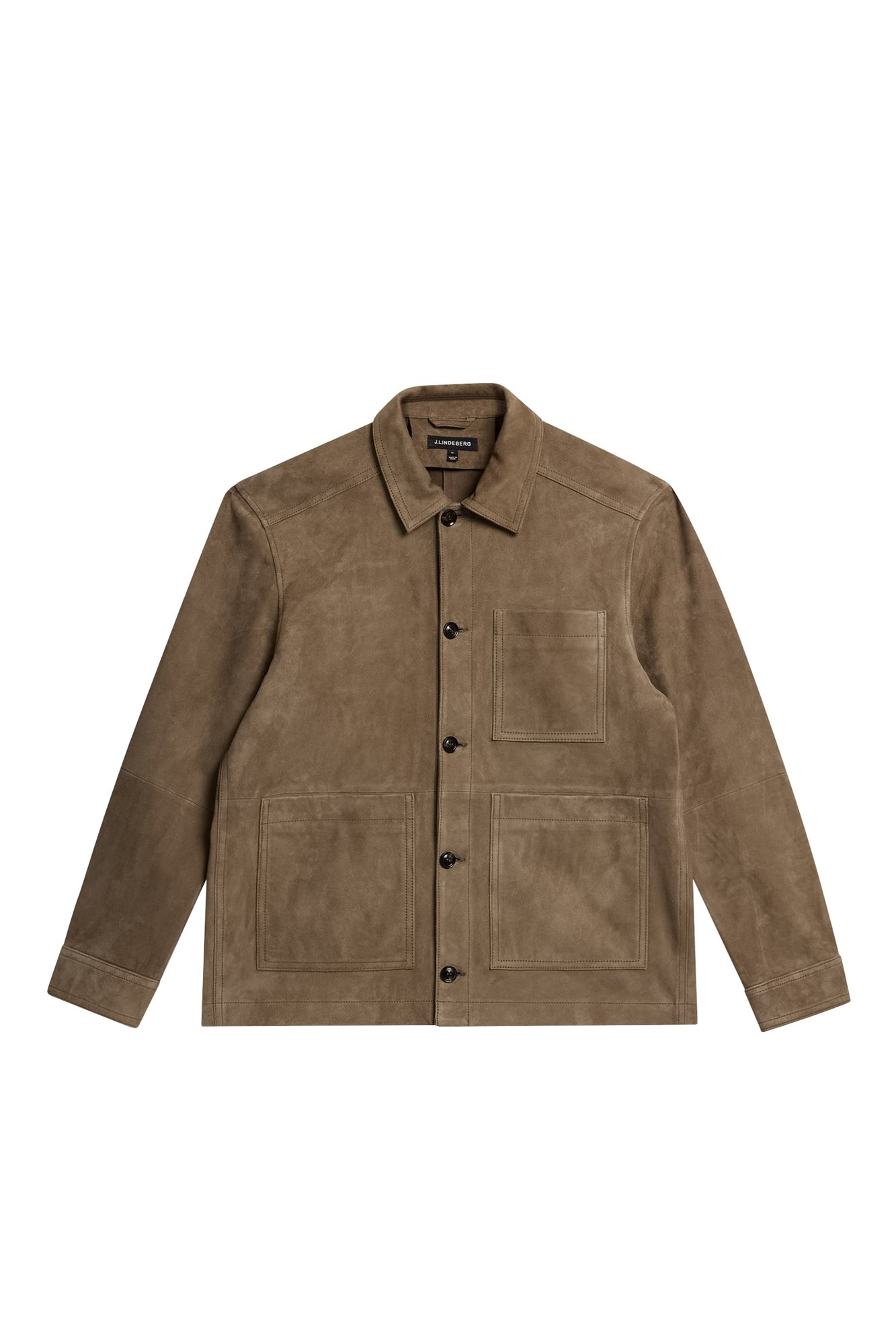 Men | Walt Suede Overshirt | Walnut