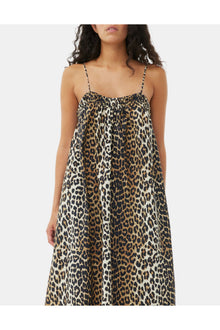 Midi Strap Dress | Leopard