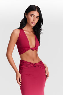 Mila Maxi Skirt | Cherry Red