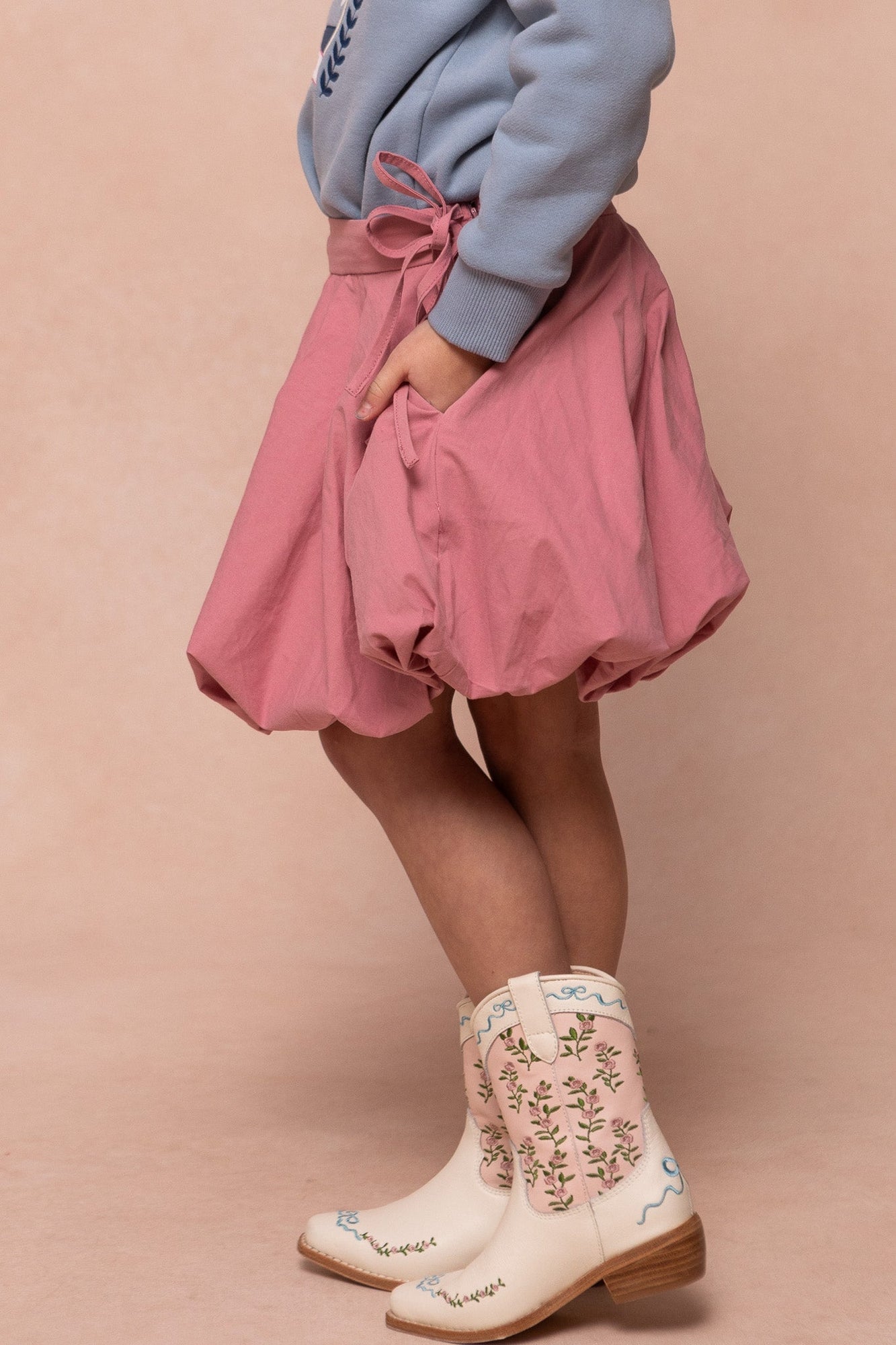 Girls | Mini Clo Bubble Skirt | Mauve