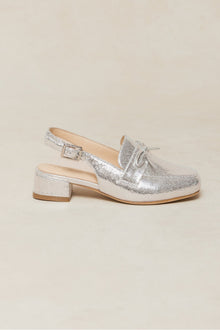 Girls | Mini Ivy Bow Loafer | Silver