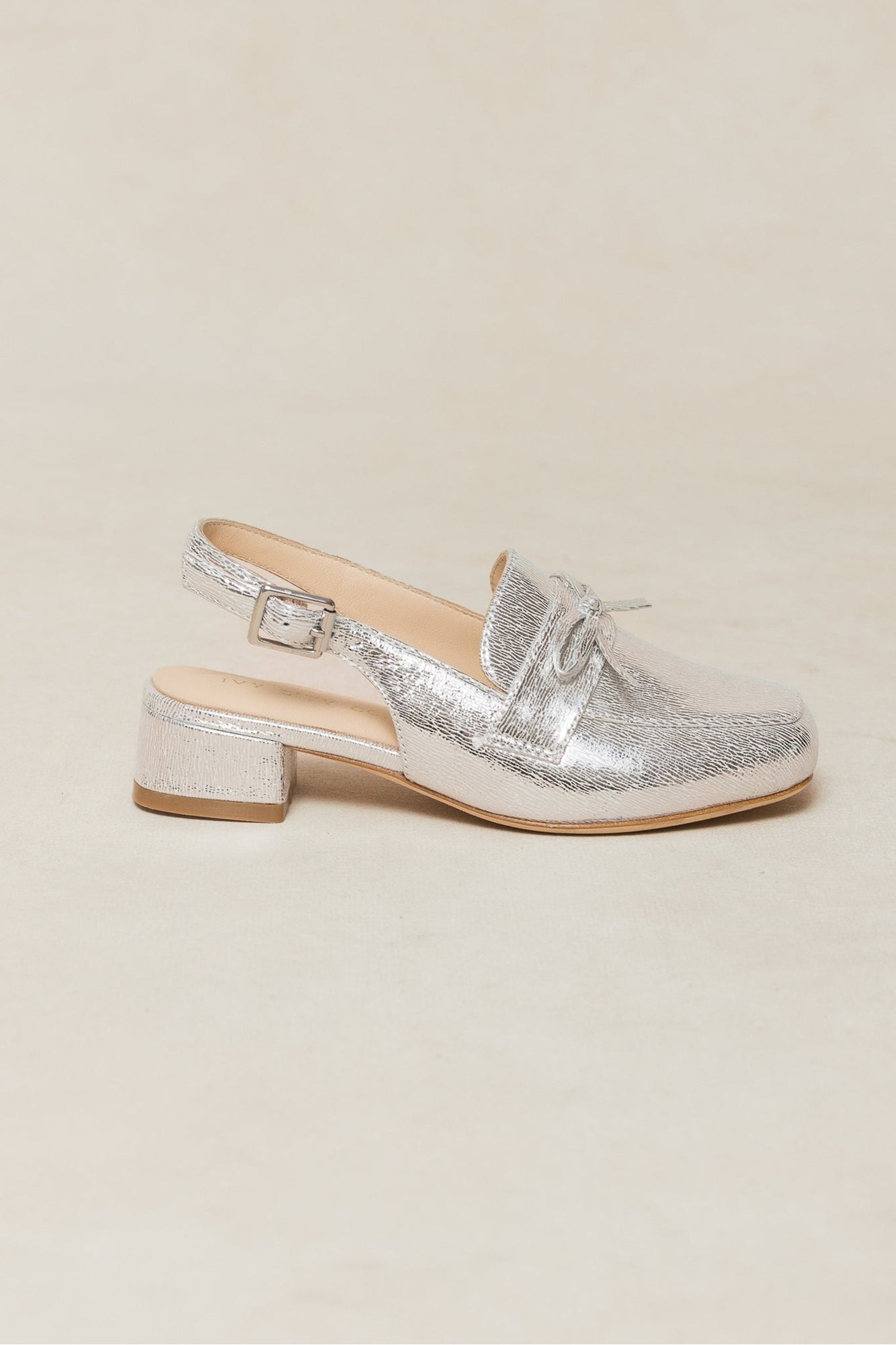 Girls | Mini Ivy Bow Loafer | Silver