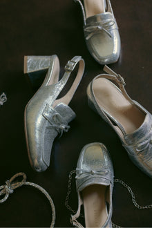 Girls | Mini Ivy Bow Loafer | Silver