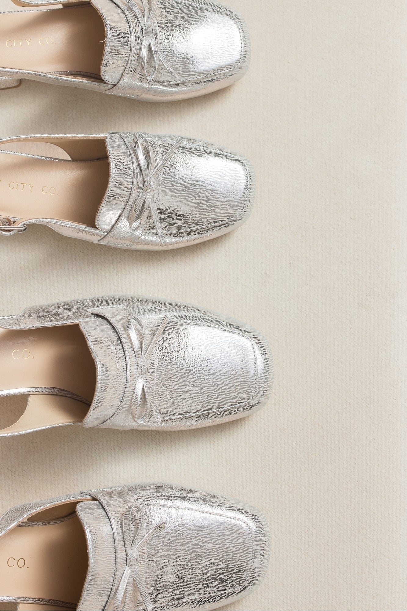 Girls | Mini Ivy Bow Loafer | Silver