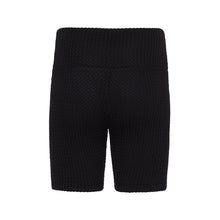 Midi Bike Short | Black Crochet