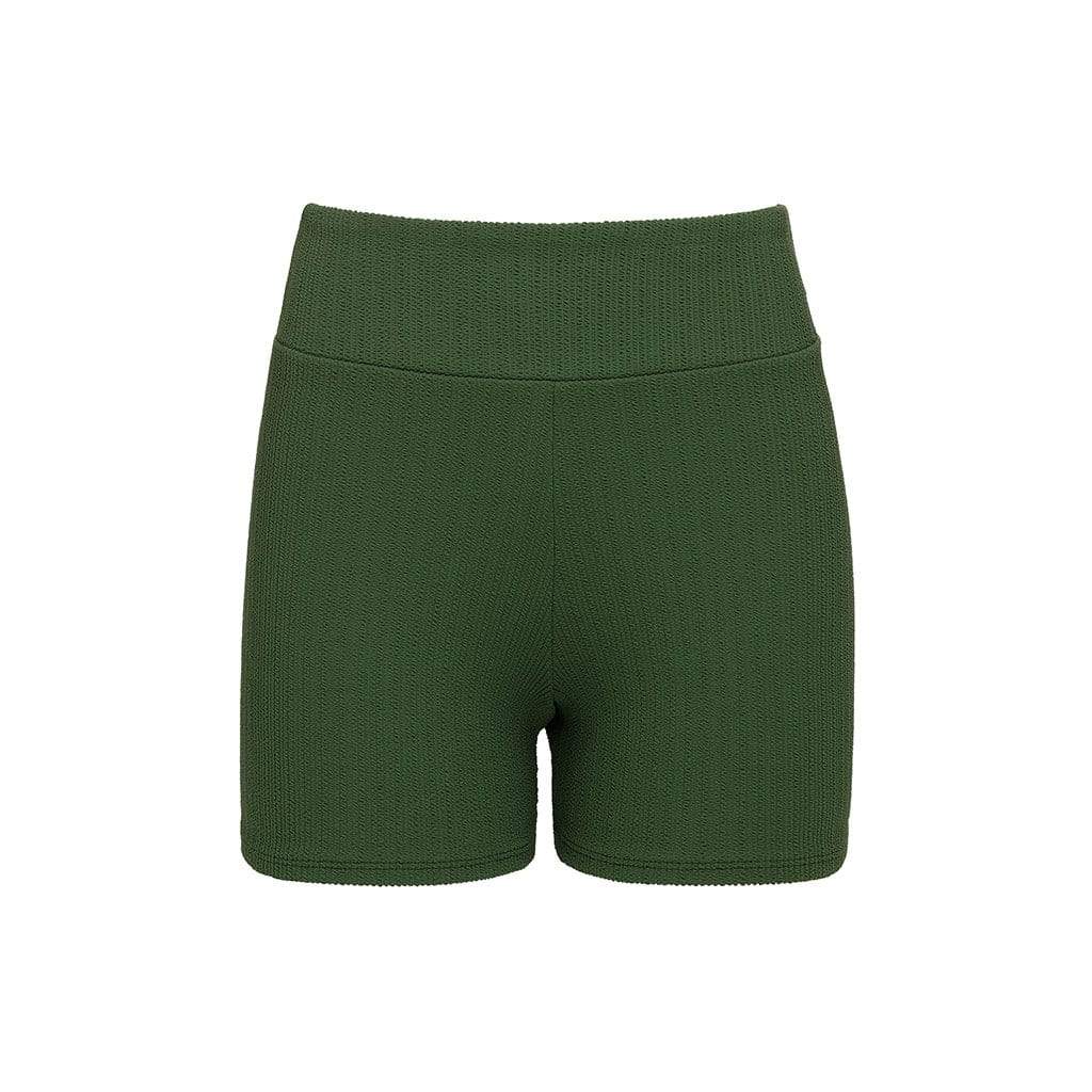 Classic Bike Short | Olive Micro Scrunch