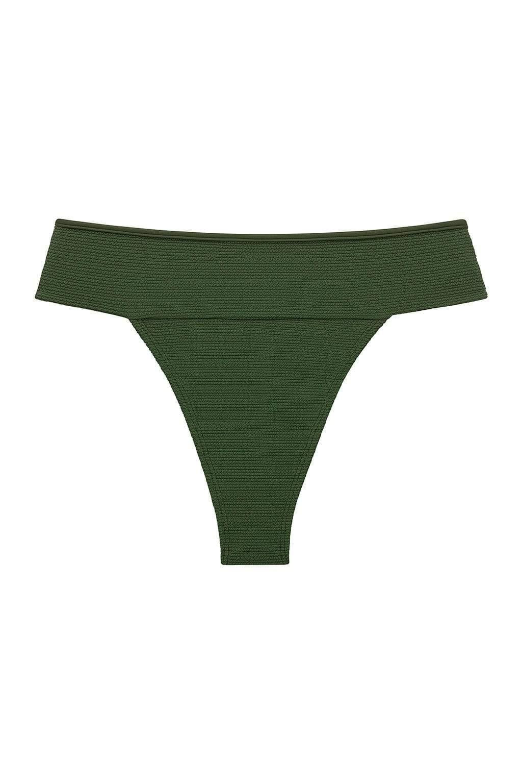Tamarindo Bikini Bottom | Olive Micro Scrunch