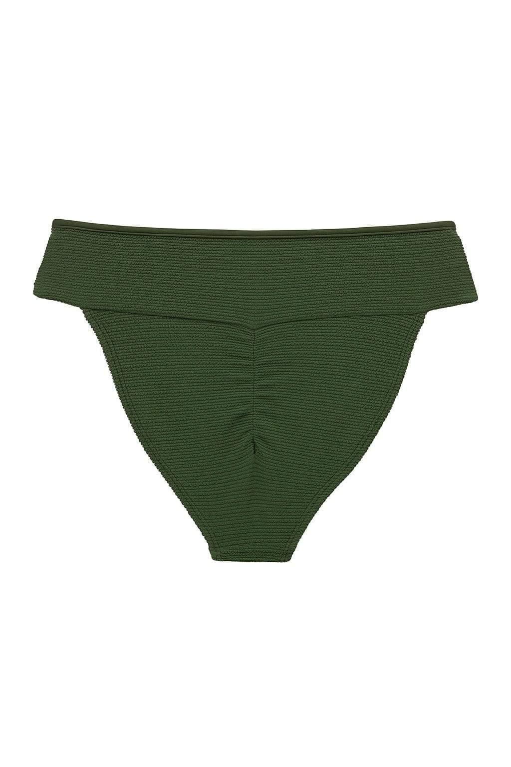 Tamarindo Bikini Bottom | Olive Micro Scrunch