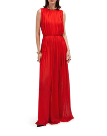 Myra Silk Dress | Goji Berry