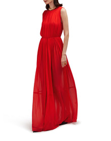 Myra Silk Dress | Goji Berry