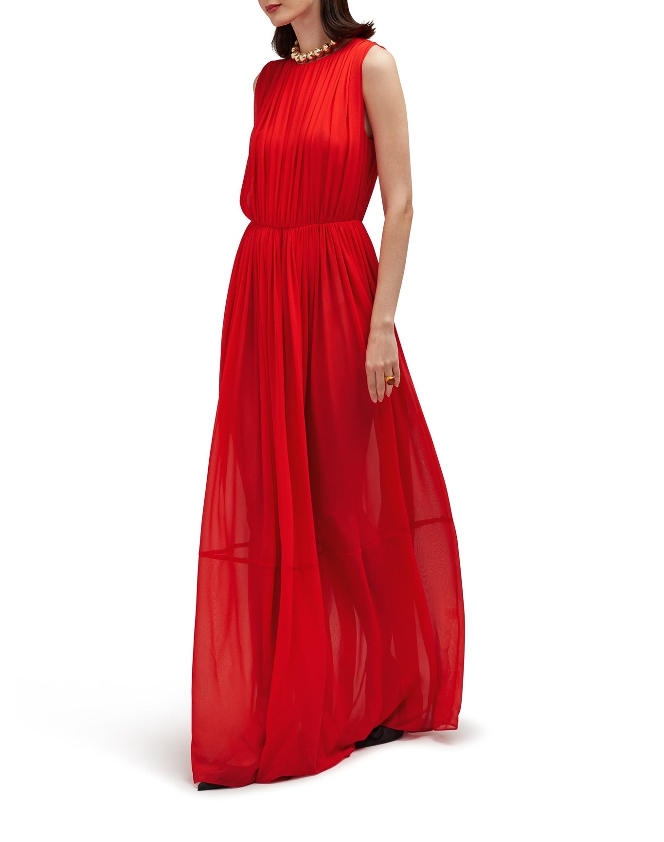 Myra Silk Dress | Goji Berry