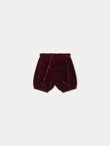 Unisex | Doumi Silk Velvet Bloomers | Burgundy