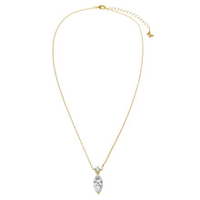 Fancy Solitare & Marquise Pendant Necklace - Adina's Jewels