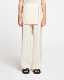 Evea Glass Poplin Pants | Oat