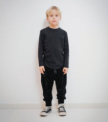 Kid | Velvet Baggy Pants | Black