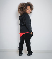 Kid | Velvet Baggy Pants | Black