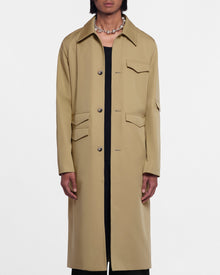 Derron Bonded Trench Coat | Beige