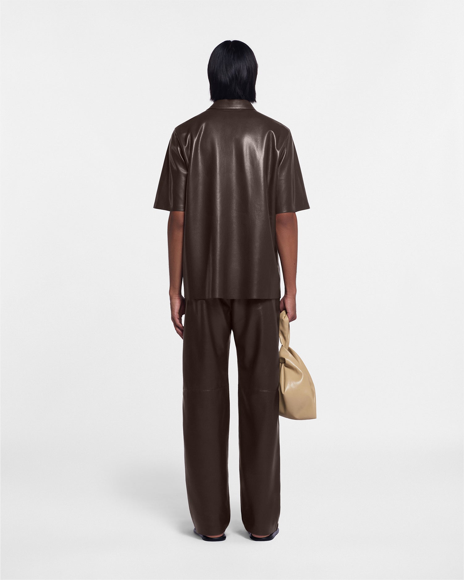 Aric Okobor Alt-Leather Pants | Coffee Ground