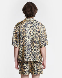 Mens | Maxton Printed Twill-Silk Shirt | Leopard