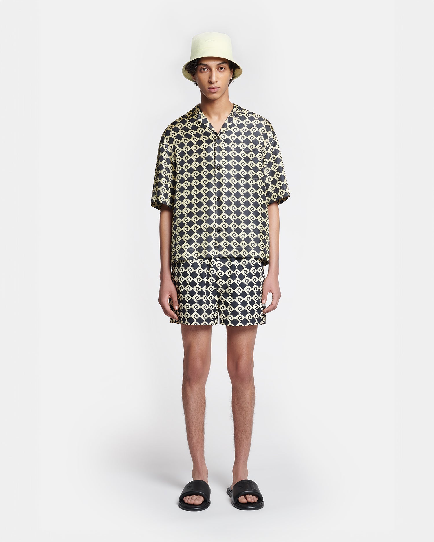 Maxton Printed Silk-Twill Shirt | Diamond Check