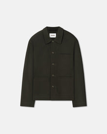 Saon Structured Twill Jacket | Anthracite