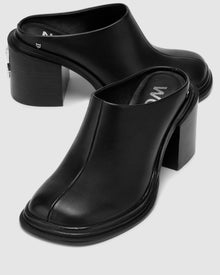 Womens | Nova Leather Heel | Black