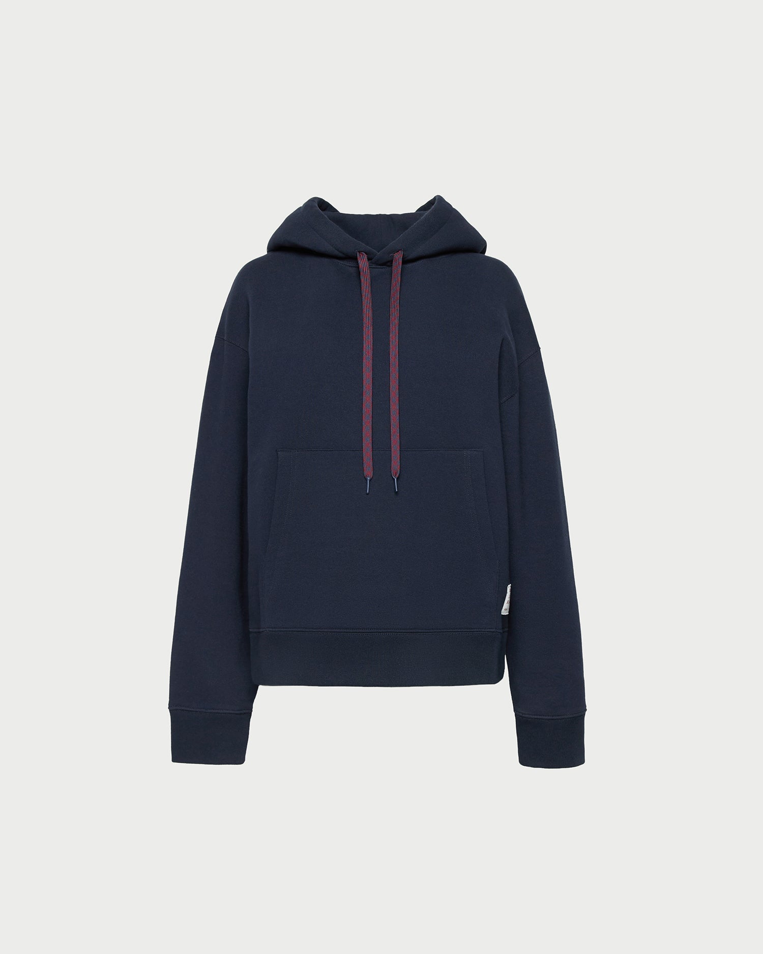Nova Hoodie in navy cotton.