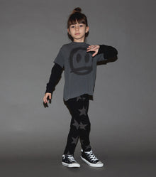 Kid | Star Leggings | Black (V2)