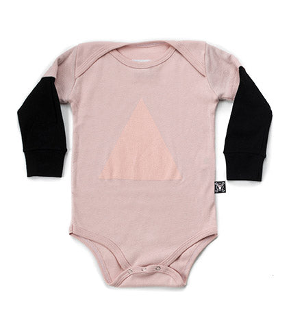 Kid | Geometric Onesie | Powder Pink