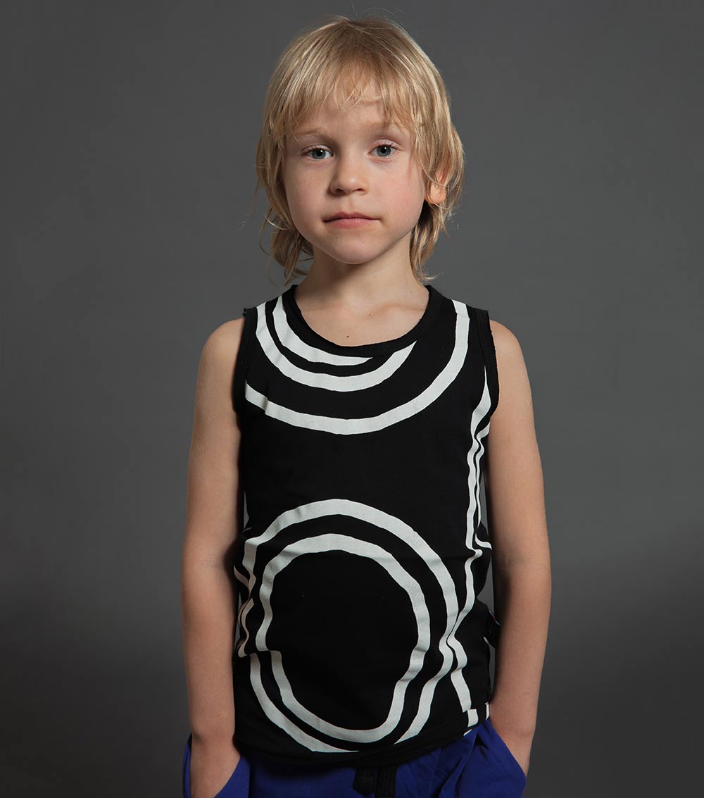 Kid | Circle Tank Top | Black