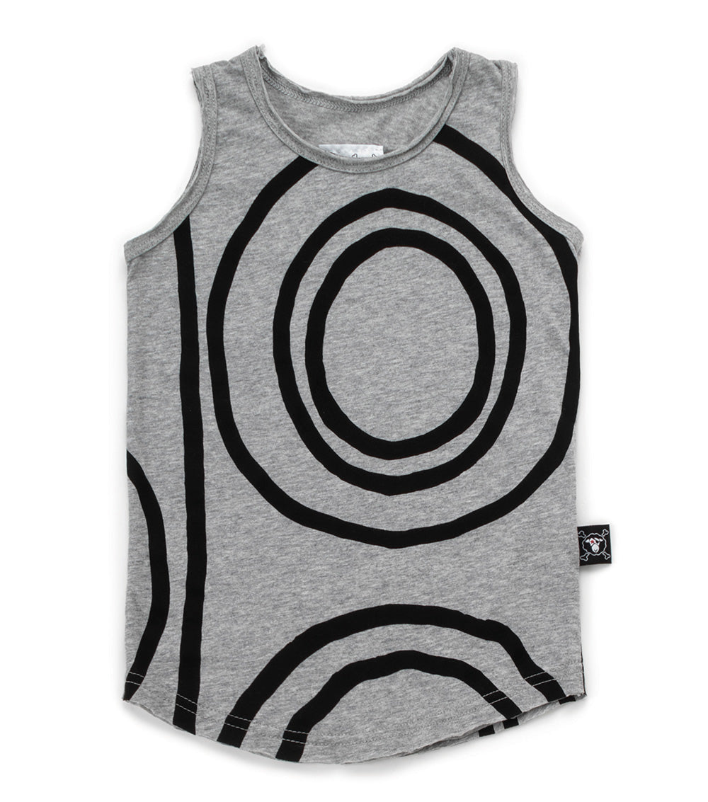 Kid | Circle Tank Top | Heather Grey