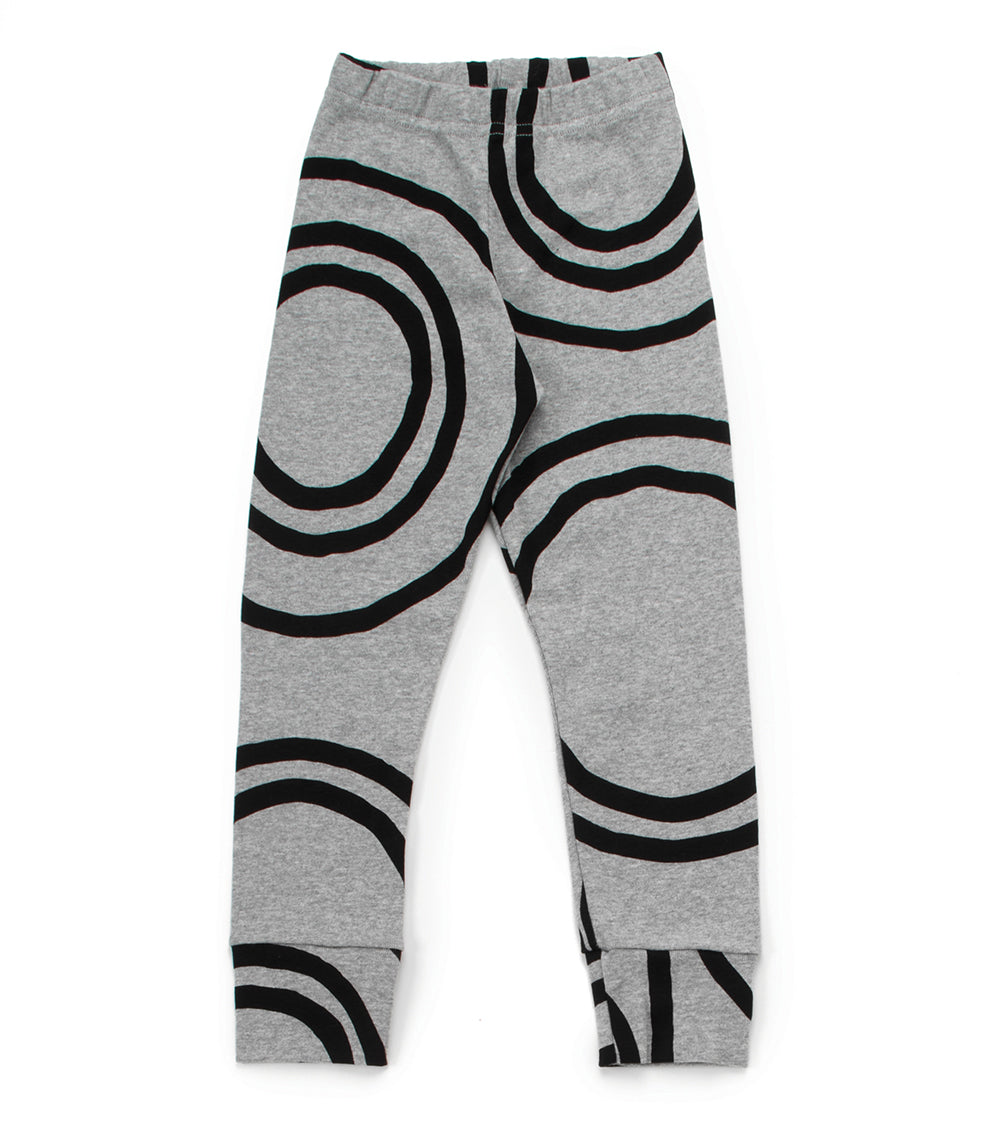 Kid | Circle Leggings | Heather Grey