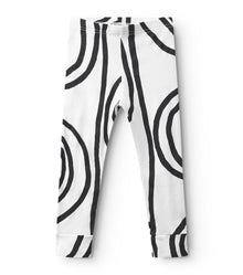 Kid | Circle Leggings | White