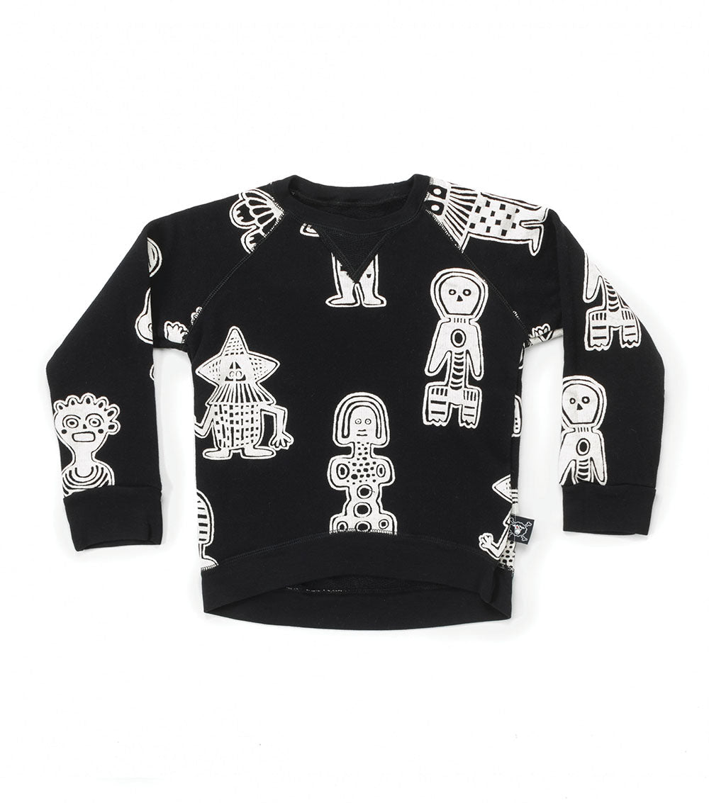 Kid | Tribal Dancers Sweatshirt | Black