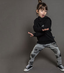 Kid | Water Skull Leggings | Heather Grey