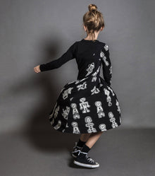 Kid | Tribal Dancers 360 Dress | Black