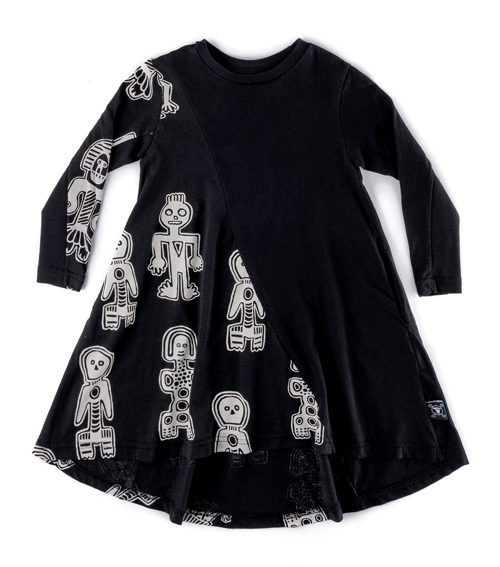 Kid | Tribal Dancers 360 Dress | Black
