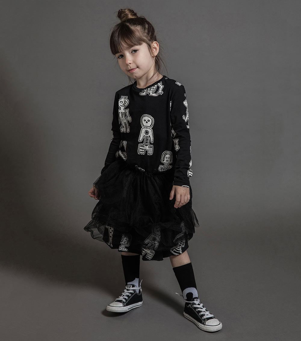 Kid | Tribal Dancers Tulle Dress | Black