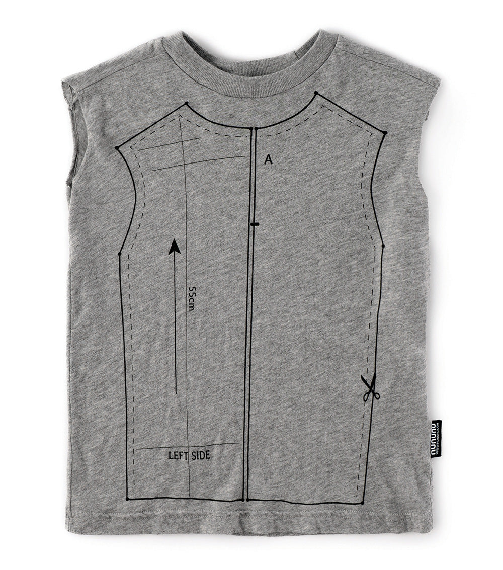 sewing pattern sleeveless shirt 12-18M