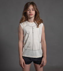 Kid | Sewing Pattern Sleeveless Shirt | Natural