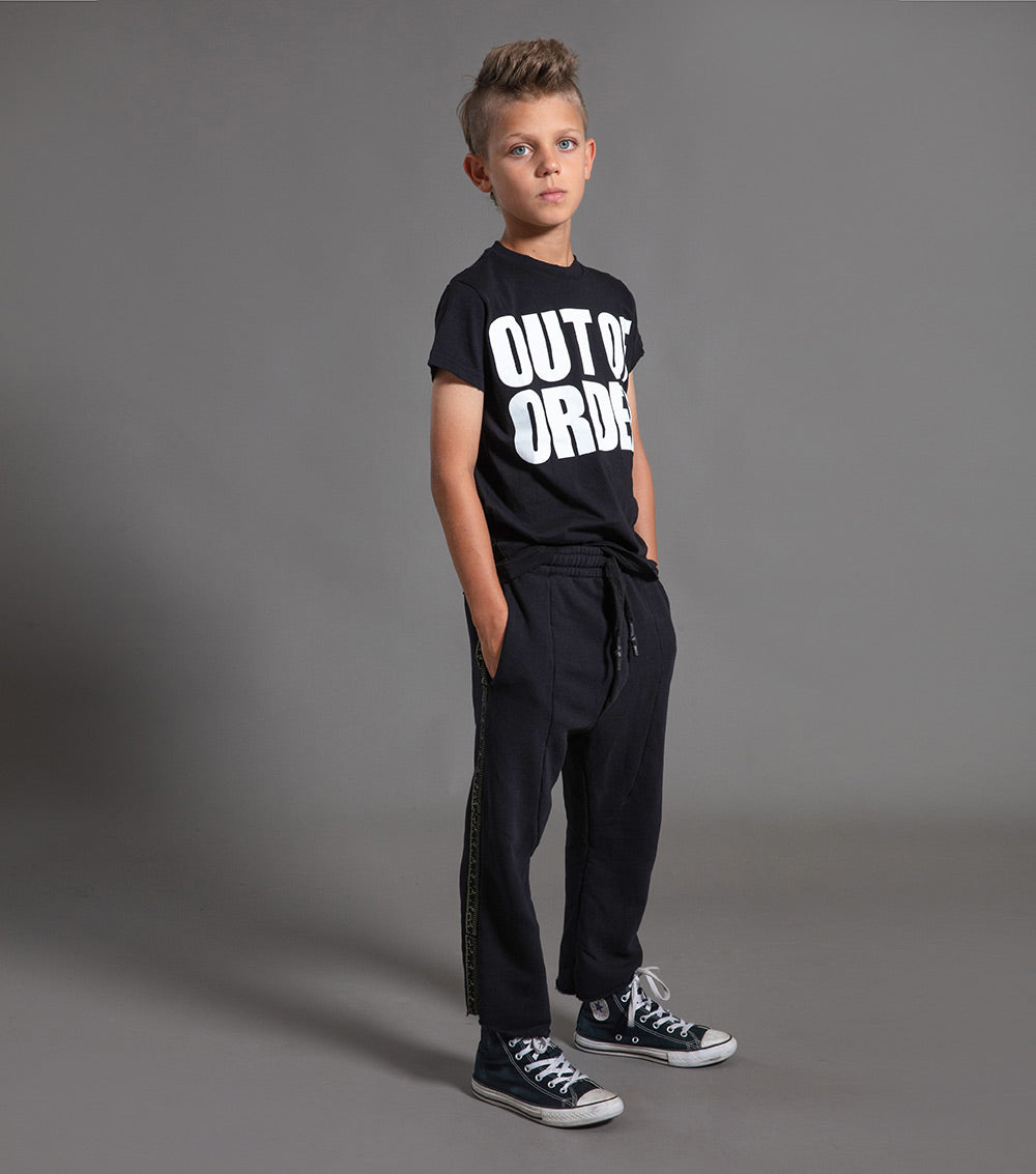 Kid | Measuring Band Raw Pants | Heather Grey