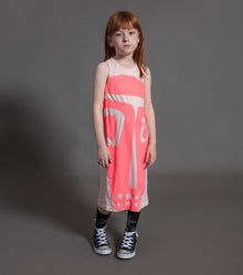 Kid | Mega Rowdy Mask Tank Dress | Powder Pink